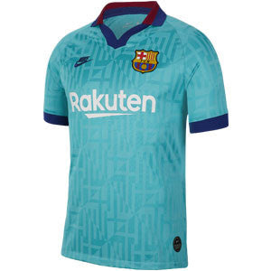 Nike FC Barcelona Third Jersey 19/20 Club Replica Mens Small Cabana/Deep Royal Blue - Third Coast Soccer