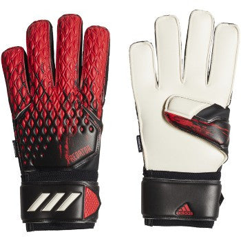 adidas Predator Fingersave Goalkeeping Match Glove Gloves Size 11 Black/Active Red - Third Coast Soccer