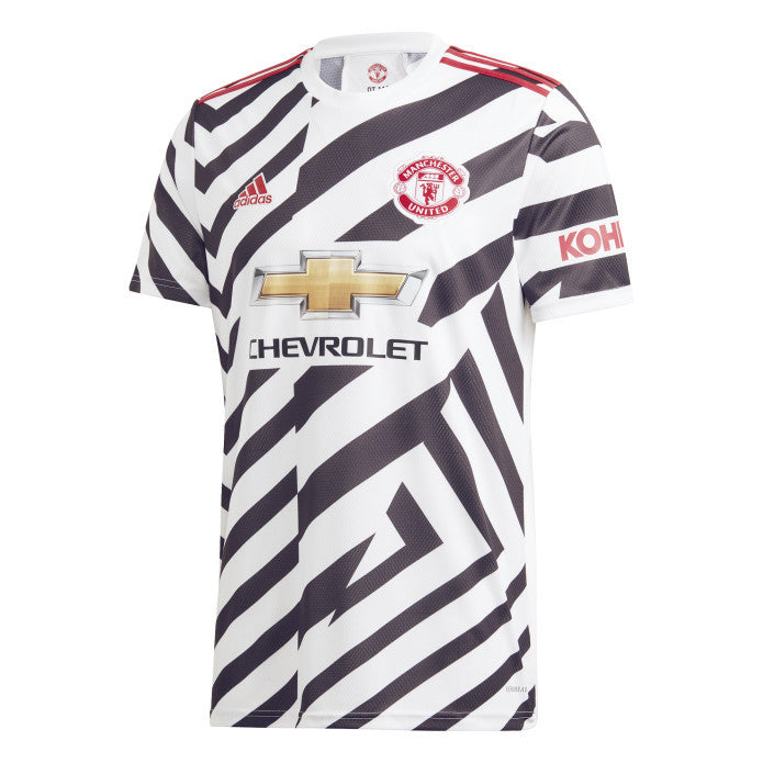 adidas Manchester United Third Jersey 20/21 Club Replica Mens Small White/Black - Third Coast Soccer