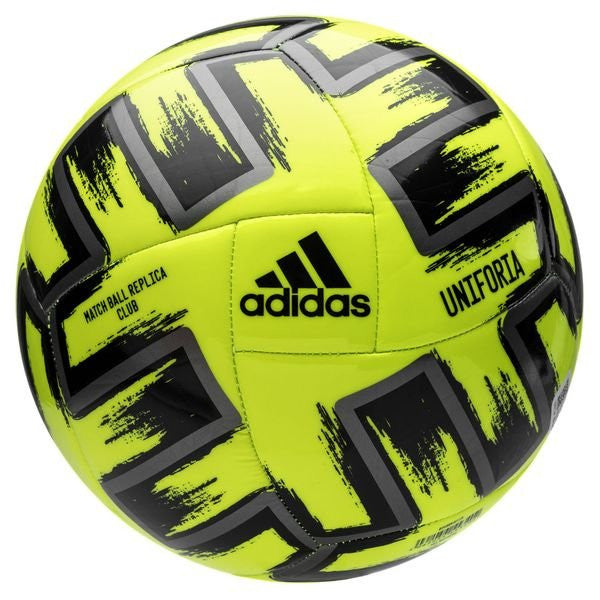 adidas Uniforia Club Ball adidasfp9706 Balls Solar Yellow/Iron Metalic/Blac Size 5 - Third Coast Soccer