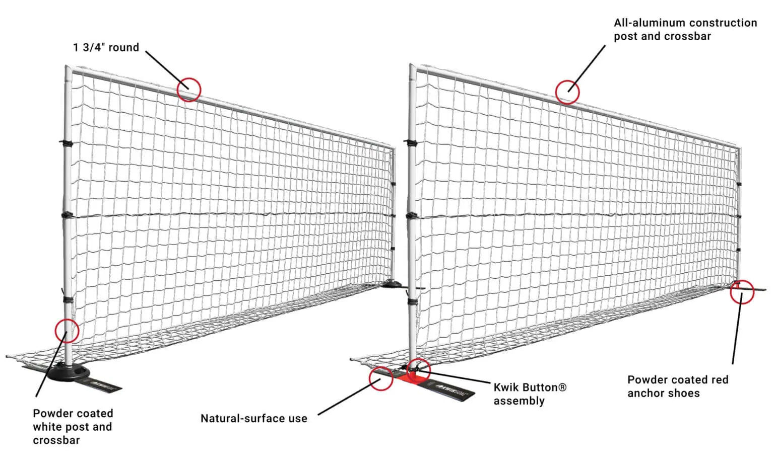 KWIKGOAL NXT Coerver® Training Frame All Surface Goals - Third Coast Soccer