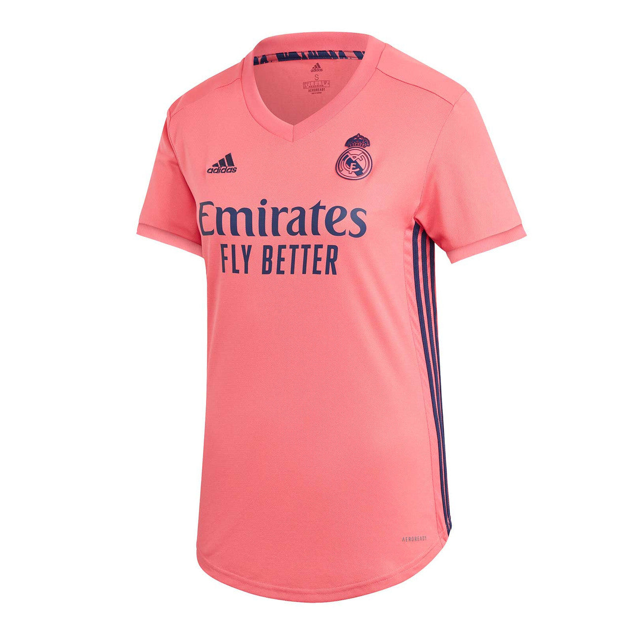 adidas Women's Real Madrid Away Jersey 20/21 Club Replica Womens Extra Small Spr Pink - Third Coast Soccer