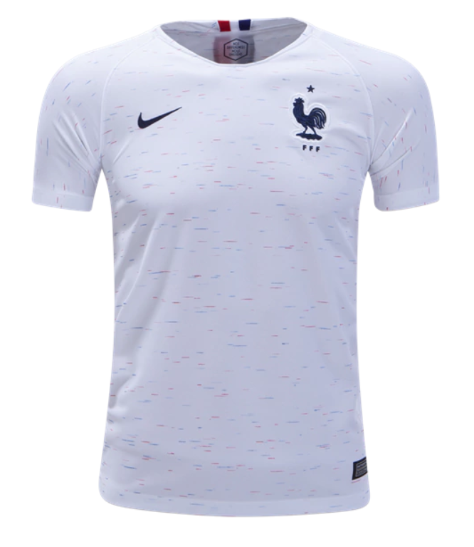 Nike Youth France 2018 Away Jersey International Replica White/Obsidian Youth Small - Third Coast Soccer