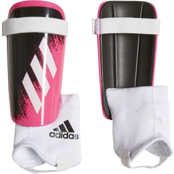 adiads X Match Shinguard Junior - Shock Pink/Black Youth Shinguards White/Shock Pink/Black Small - Third Coast Soccer