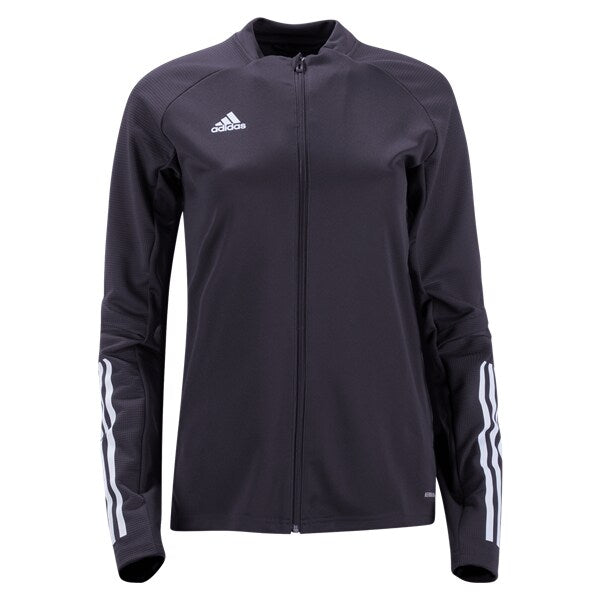 adidas Women's Condivo 20 Training Jacket - Black/White apparel closeout - Third Coast Soccer