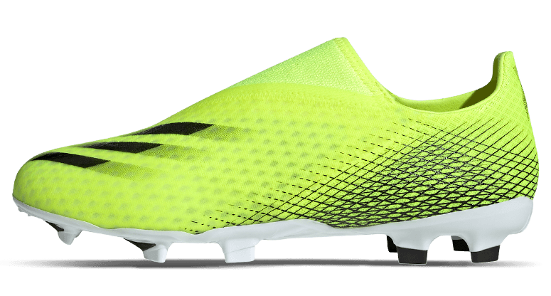 adidas X Ghosted .3 Laceless Fg - Solar Yellow/Black Mens Firm Ground Solar Yellow/Black/Team Royal Mens 6.5 - Third Coast Soccer