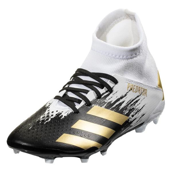adidas Predator 20.3 FG Mens Firm Ground Mens 6.5 White/Gold/Black - Third Coast Soccer