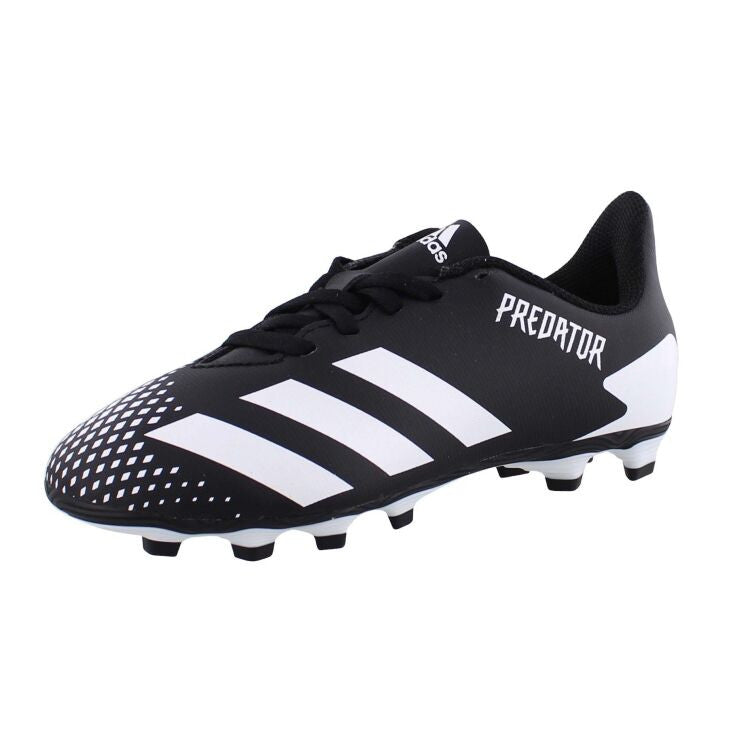 adidas Predator 20.4 FG Junior - Black/White Youth Firm Ground Youth 10 Core Black/White/Core Black - Third Coast Soccer