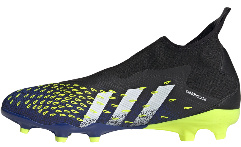 adidas Predator Freak .3 Laceless FG - Black/White/Royal Men's Footwear Closeout Black/Solar Yellow/Team Royal Mens 12 - Third Coast Soccer