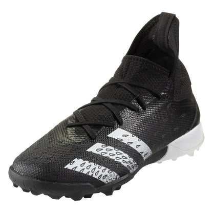 adidas Predator .3 Turf - Black/White Men's Footwear Closeout Black/White/Black Mens 6.5 - Third Coast Soccer