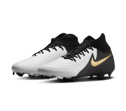 Nike Phantom Luna II Academy FG/MG - White/Black/Metallic Gold Mens Footwear   - Third Coast Soccer