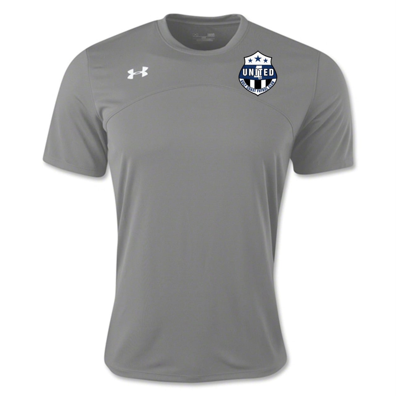 Under Armour GCU Youth Golazo Jersey - Graphite Gulf Coast United Carolina Blue/White Ys - Third Coast Soccer