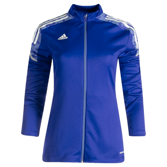 adidas Women's Condivo 21 Jacket - Royal/White apparel closeout Royal/White Womens XSmall - Third Coast Soccer