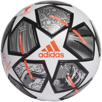 adidas Finale 20Y Pro Ball - White/Metallic/Silver Balls White/Iron/Silverw/I/S Size 5 - Third Coast Soccer
