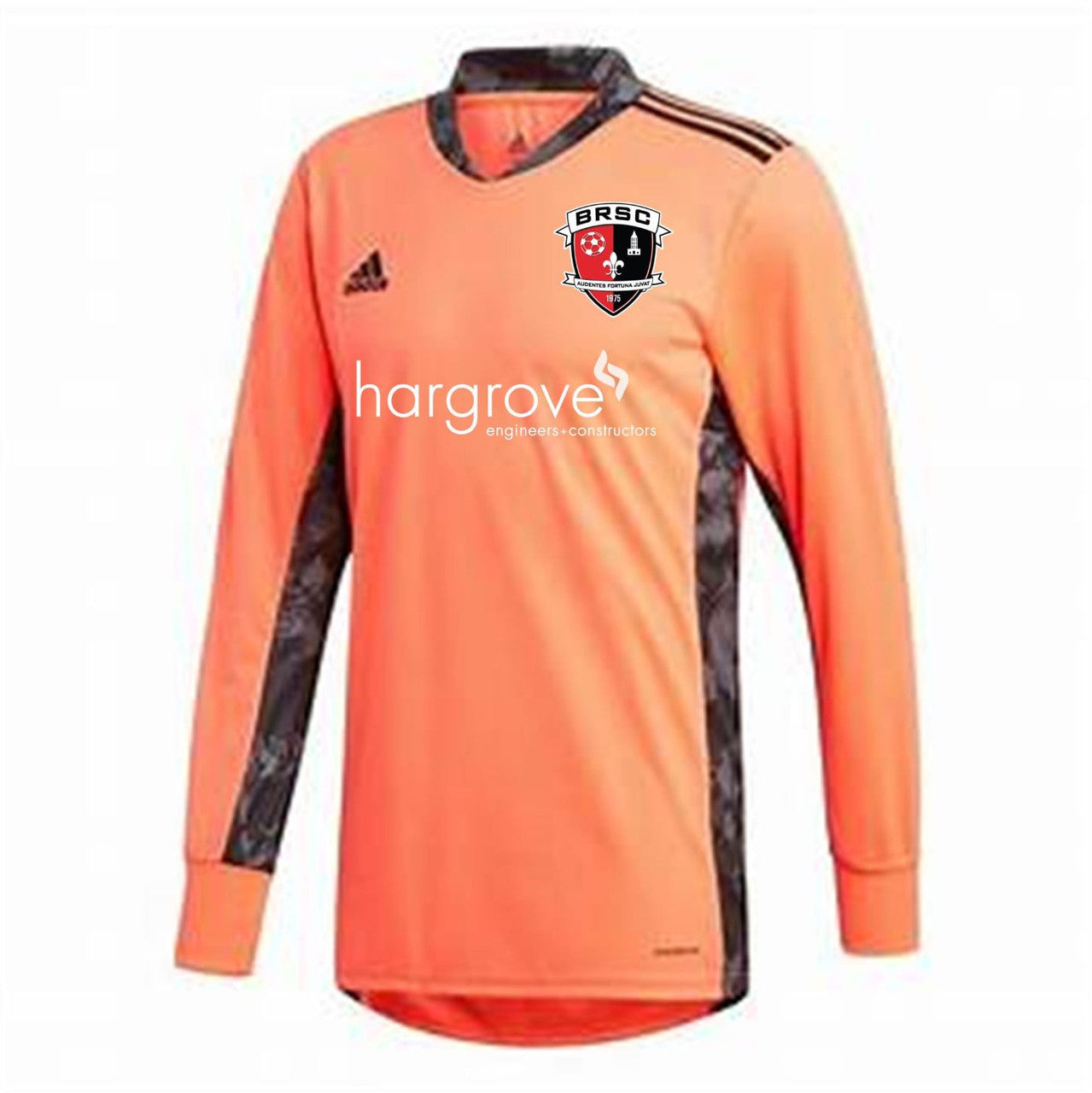 adidas BRSC Youth Adipro 20 LS Goalkeeper Jersey - Coral BRSC 2020-2022 Youth Small Signal Coral/Black - Third Coast Soccer