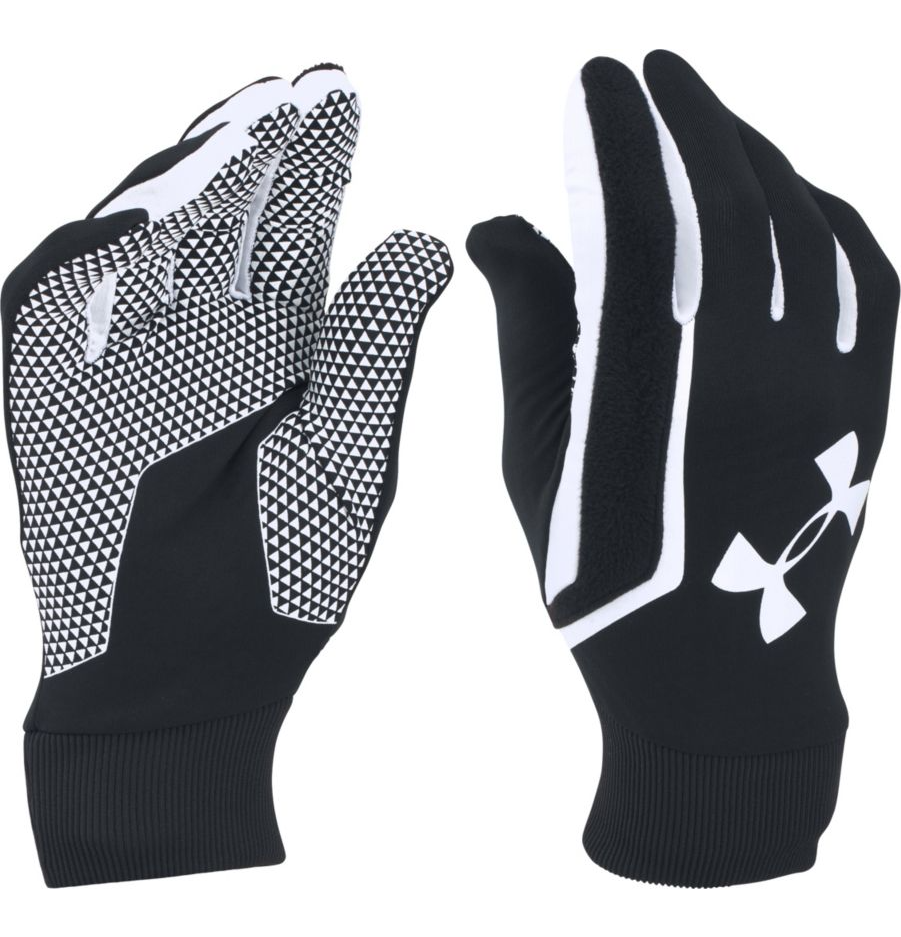 Under Armour Soccer Field Players Gloves - Black/White Gloves Black/White Xl - Third Coast Soccer