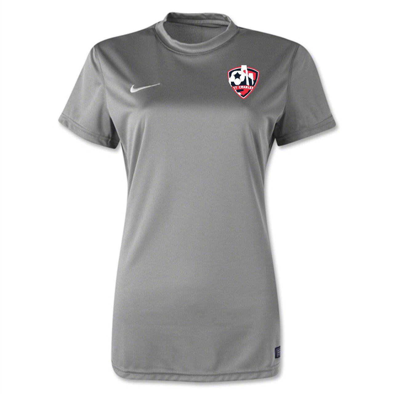 Nike SCSL Tiempo II Women's Jersey - Pewter St. Charles Soccer Club Pewter/White Womens Small - Third Coast Soccer