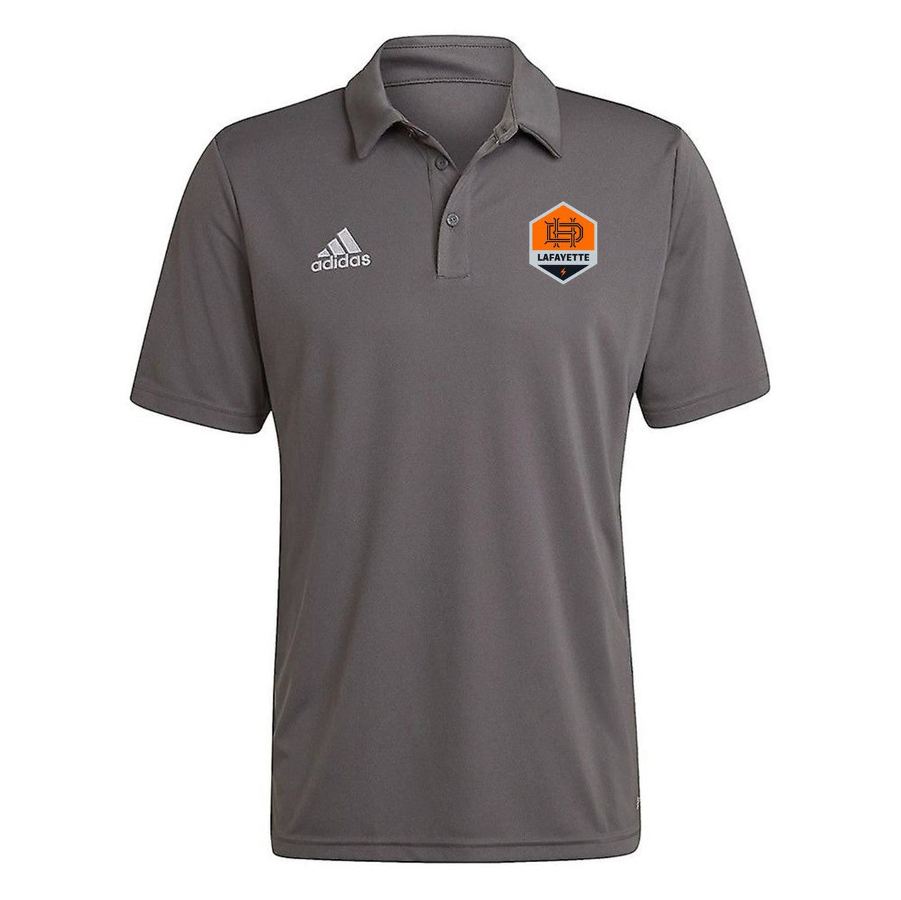 adidas Dynamo Juniors Entrada 22 Polo - Team Grey Dynamo Jr Lafayette Spiritwear Team Grey/Four Mens Small - Third Coast Soccer