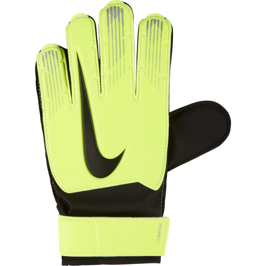 Nike Junior Match Gk Glove - Volt/Black Gloves Volt/Black Size 8 - Third Coast Soccer