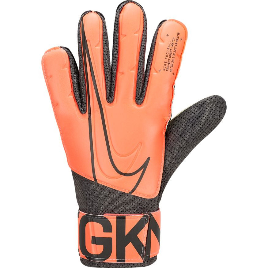 Nike Goalkeeper Match Glove - Bright Mango/Black Goalkeeper Size 12 Bright Mango/Black - Third Coast Soccer