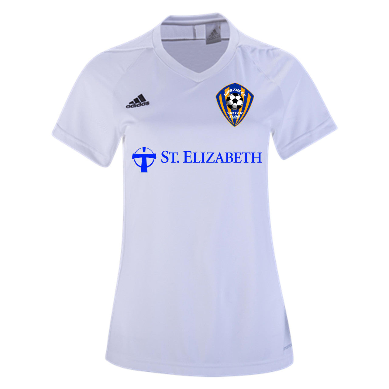 adidas GSC Women's Tiro 17 Jersey - White Gonzales Soccer Club Womens Extra Small White - Third Coast Soccer