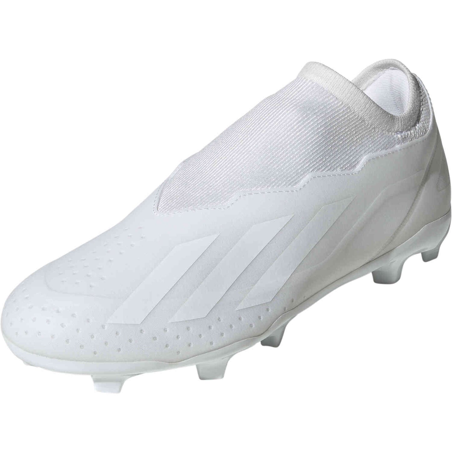 adidas X Crazyfast.3 Laceless FG - Feather White Men's Footwear Closeout Feather White/Feather White Mens 6.5 - Third Coast Soccer