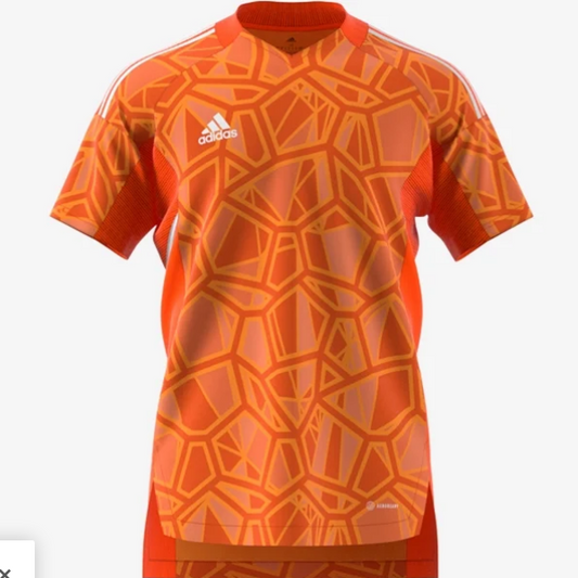 adidas Condivo 22 Goalkeeper SS Jersey - Orange Jerseys Orange Mens Small - Third Coast Soccer