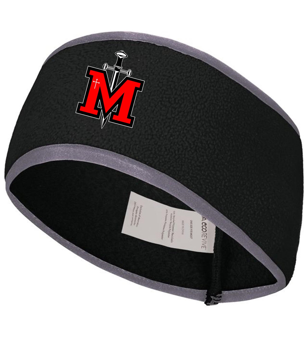Augusta STM Chill Fleece Headband 2.0 Training Wear Black  - Third Coast Soccer