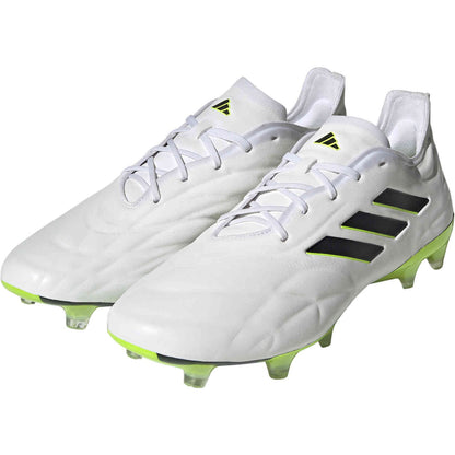 adidas Copa Pure.1 FG - White/Black/Lucid Lemon Mens Footwear   - Third Coast Soccer