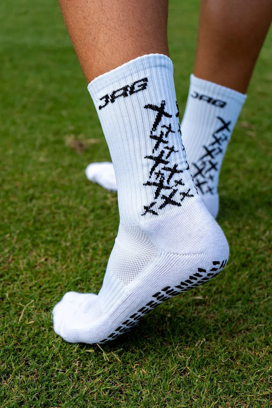Jag G-Socks Socks White/Black Small - Third Coast Soccer