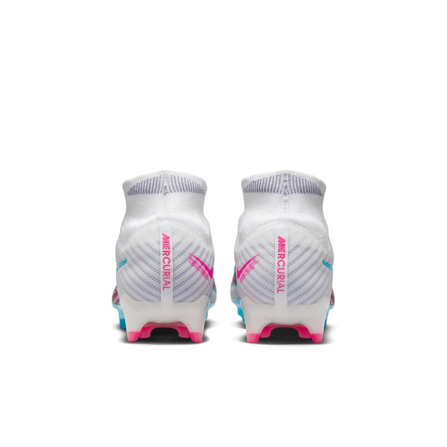 Nike Zoom Mercurial Superfly 9 Elite FG - White/Baltic Blue/Pink Blast Mens Footwear Mens 7.5 White/Baltic Blue/Pink Blast - Third Coast Soccer