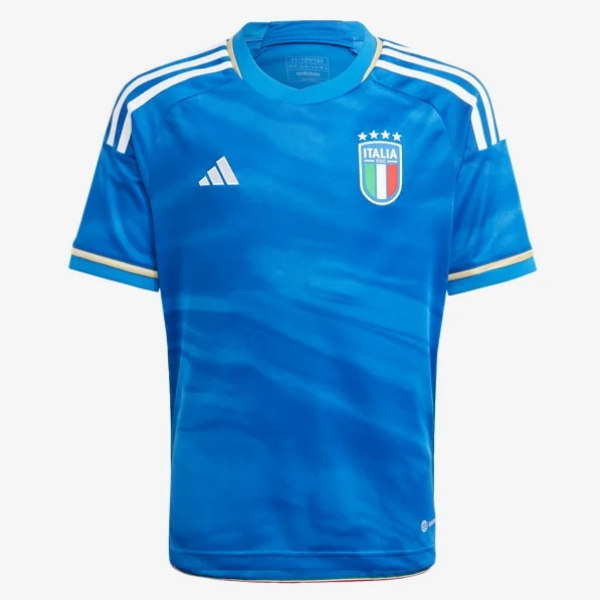 Adidas Youth Italy Home Jersey 2023 International Replica Youth Extra Small Blue - Third Coast Soccer