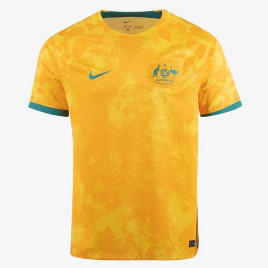Nike Australia Home Jersey 2022 International Replica Closeout Tour Yellow/University Gold/Green Mens Small - Third Coast Soccer