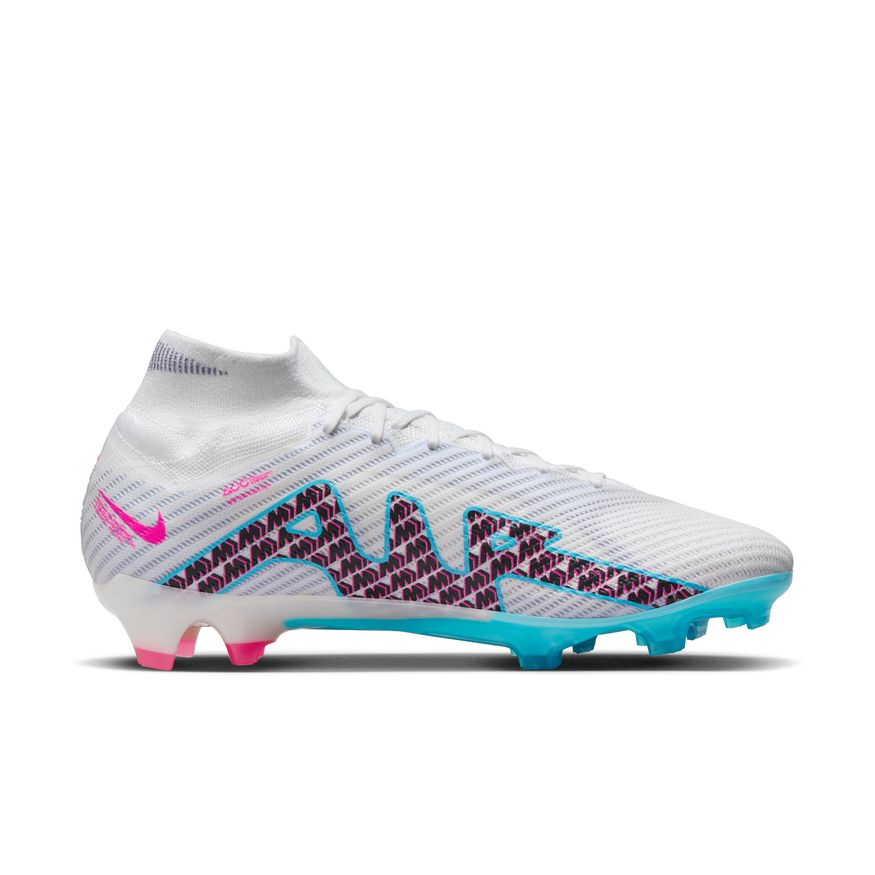 Nike Zoom Mercurial Superfly 9 Elite FG - White/Baltic Blue/Pink Blast Mens Footwear Mens 8.5 White/Baltic Blue/Pink Blast - Third Coast Soccer