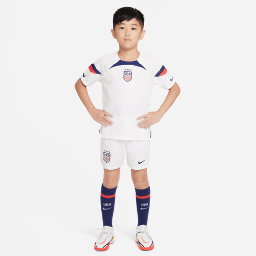Nike USWNT Little Kids Home Kit 2022 International Replica Closeout White Youth Xsmall - Third Coast Soccer
