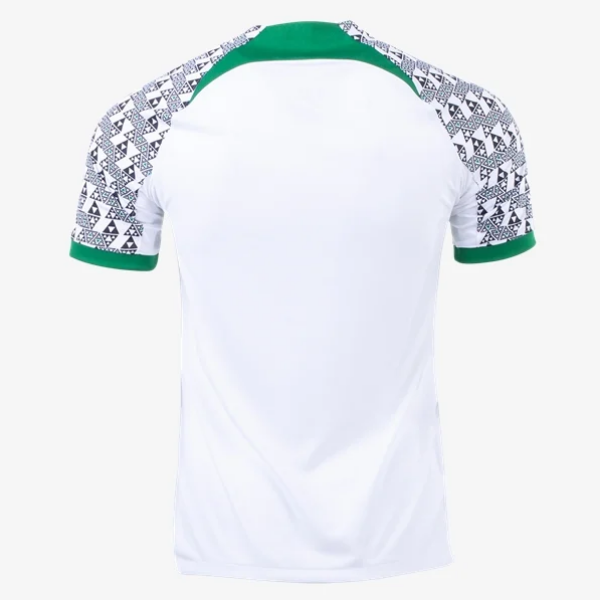 Nike Nigeria Away Jersey 2022 International Replica Closeout White/Pine Green/Black Mens Medium - Third Coast Soccer