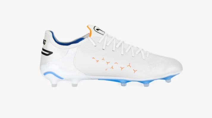 Puma King Ultimate FG/AG - White/Black/Blue Glimmer Mens Footwear Mens 8.5 White/Black/Blue Glimmer - Third Coast Soccer