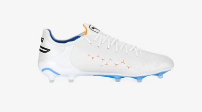 Puma King Ultimate FG/AG - White/Black/Blue Glimmer Men's Footwear Closeout   - Third Coast Soccer