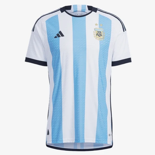 Adidas Argentina Authentic Home Jersey 2022 International Replica Mens Small White/Light Blue - Third Coast Soccer