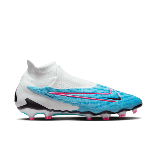 Nike Gripknit Phantom GX Elite Dynamic Fit FG - Baltic Blue/Pink Blast/White Men's Footwear Closeout   - Third Coast Soccer