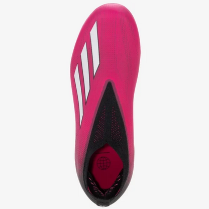 adidas Junior X Speedportal+ FG - Shock Pink/White/Black Youth Footwear Closeout   - Third Coast Soccer
