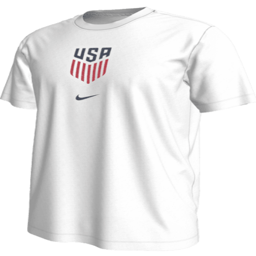 Nike USMNT Retro Crest Tee - White International Replica Mens Small White - Third Coast Soccer