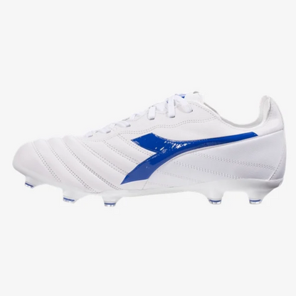 Diadora Brasil Elite LT LP - Optic White/Blue Mens Footwear   - Third Coast Soccer