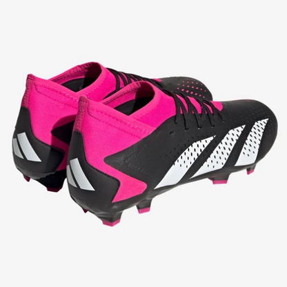 Adidas Predator Accuracy.3 FG - Black/White/Shock Pink Mens Footwear   - Third Coast Soccer