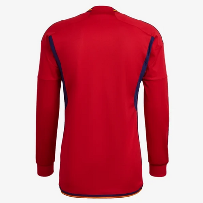 adidas Spain Home Long Sleeve Jersey 2022 International Replica Closeout   - Third Coast Soccer