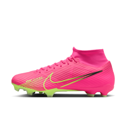 Nike Zoom Mercurial Superfly 9 Academy MG - Pink Blast/Volt Men's Footwear Closeout   - Third Coast Soccer