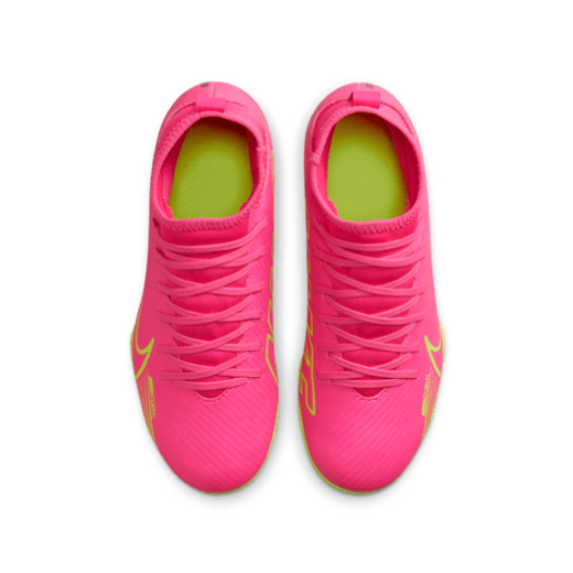 Nike Junior Mercurial Superfly 9 Club - Pink Blast/Volt/Gridiron Youth Footwear Closeout   - Third Coast Soccer