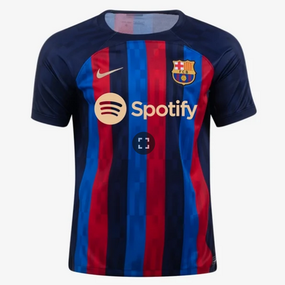 Nike FC Barcelona Home Jersey 22/23 Club Replica Closeout Obsidian/Sesame Mens Small - Third Coast Soccer