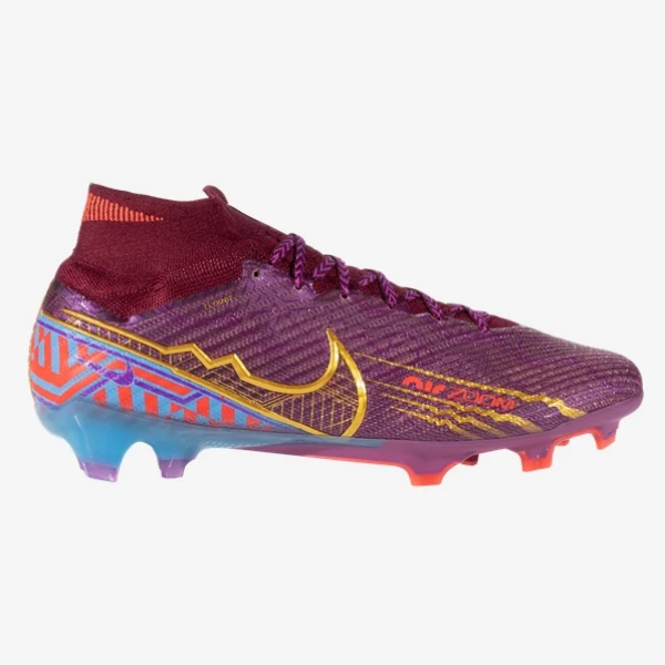 Nike Air Zoom Mercurial Superfly 9 Km Elite FG - Deep Beatroot/Metallic Gold Mens Footwear Mens 8 Dark Beetroot/Met Gold - Third Coast Soccer