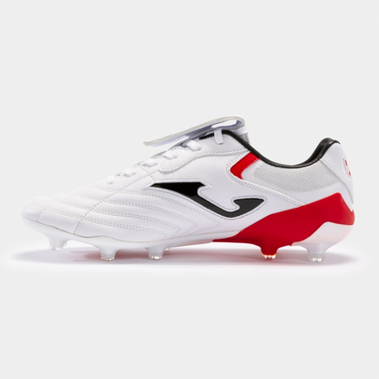 Joma Aguila Cup FG - White/Red Men's Footwear Closeout White/Red Mens 6.5 - Third Coast Soccer